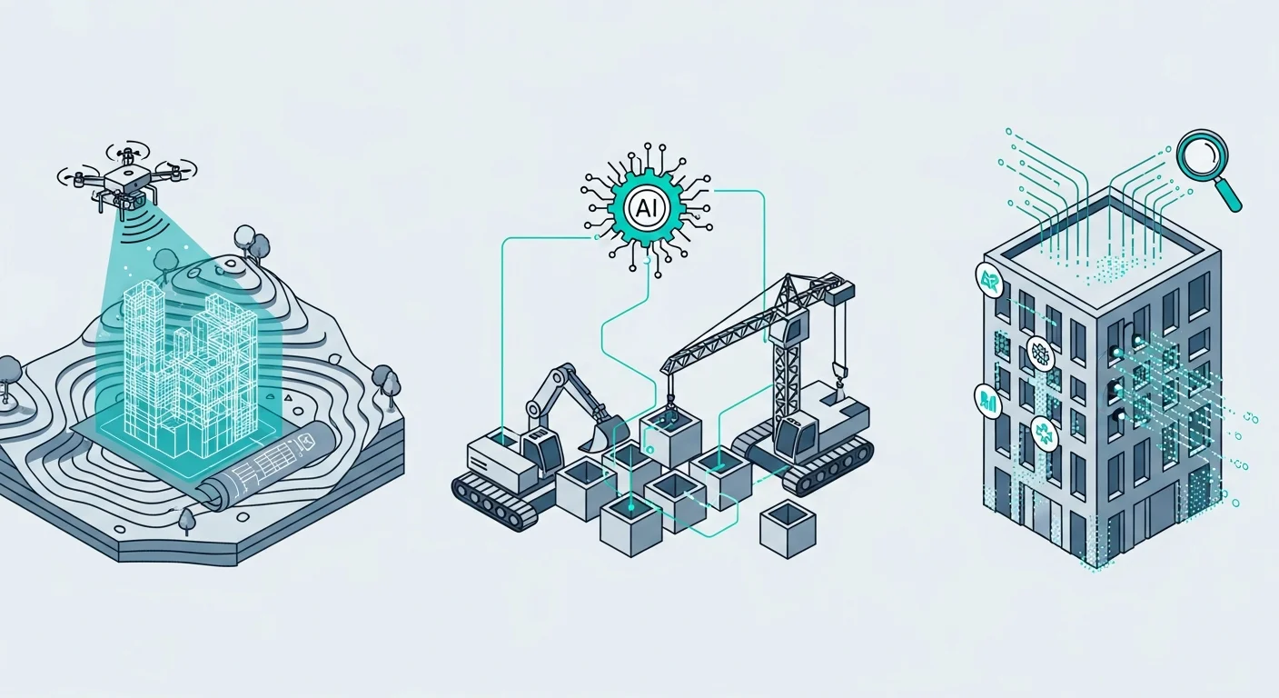 AIが現場を変える！土木工事の業務を効率化する3つの領域