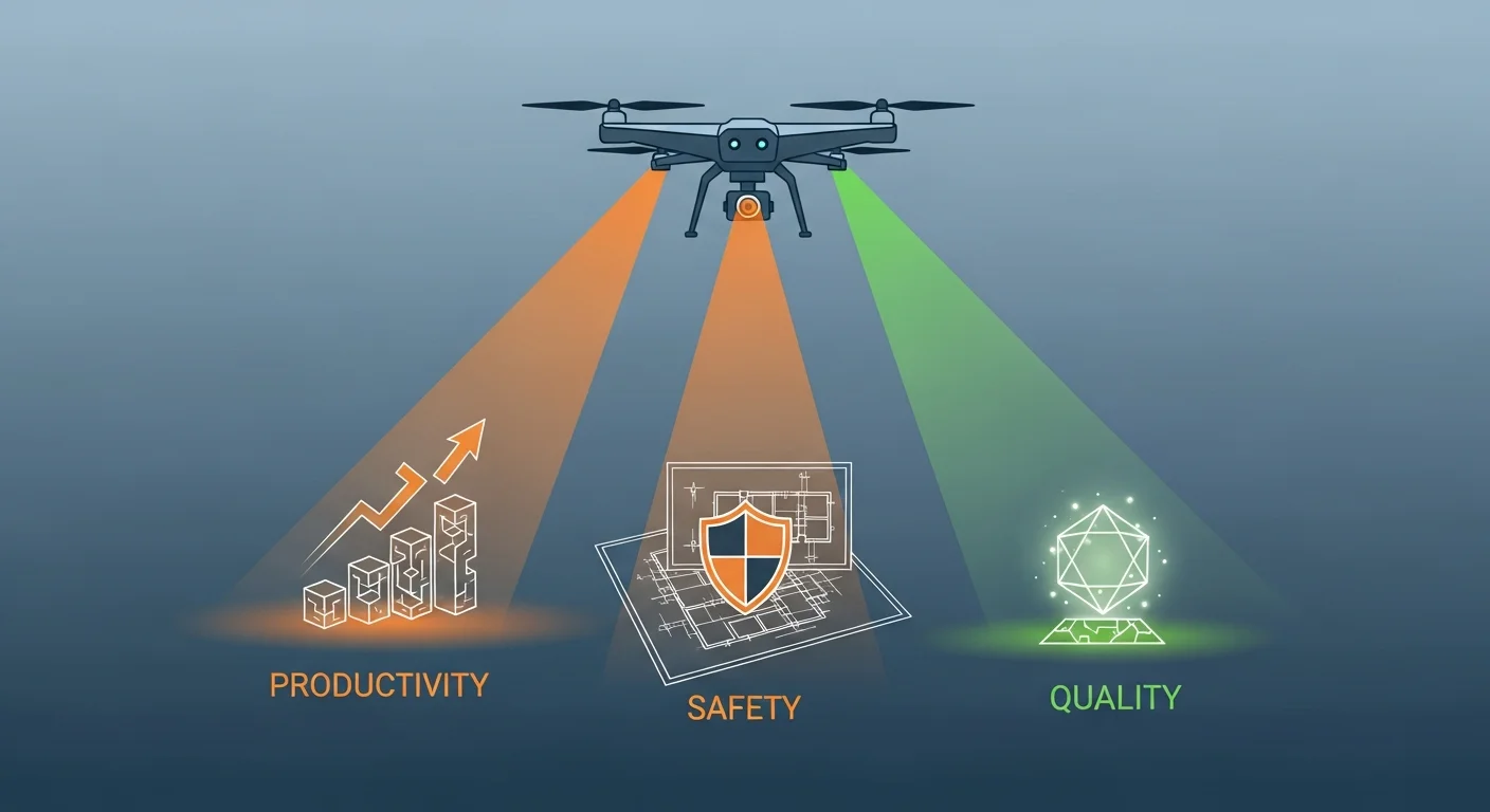 生産性・安全性・品質が向上！建設ドローン導入の3大メリット