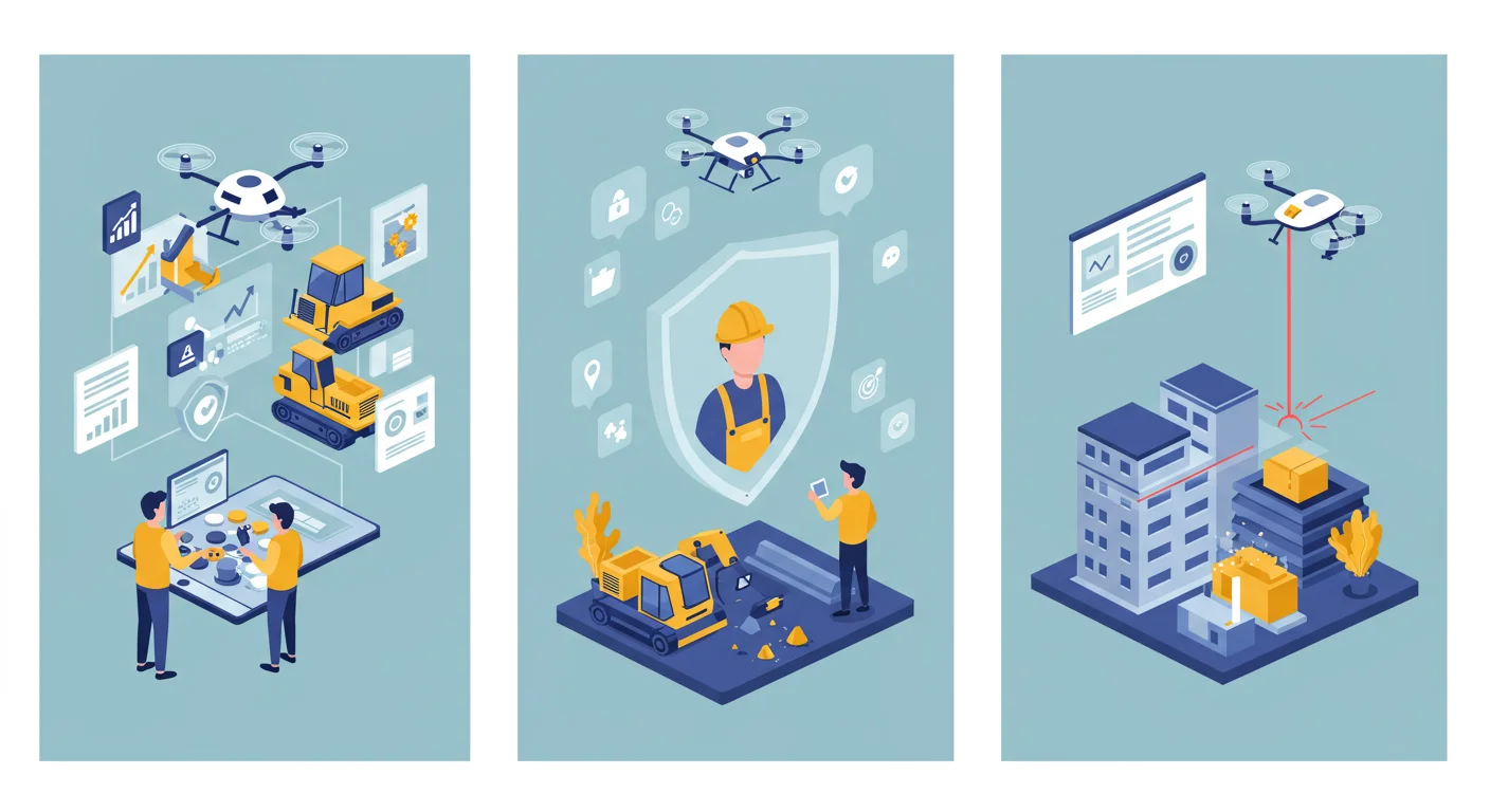 i-Construction導入で得られる3つの大きなメリット