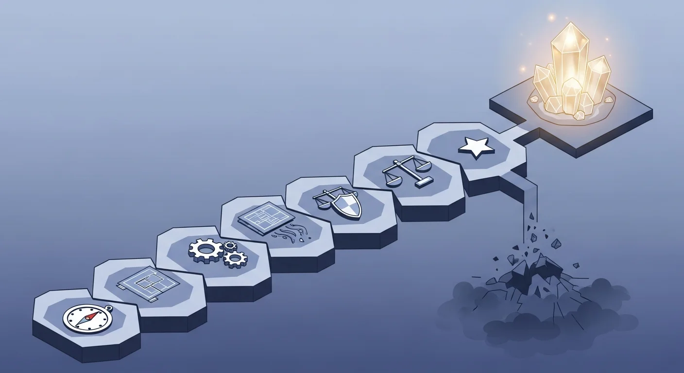 失敗を避けるための7ステップ！DX推進ロードマップの全体像