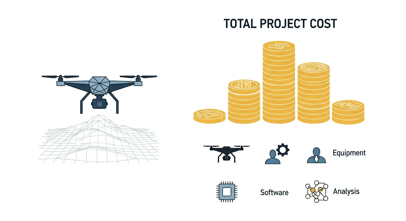 ドローン測量の費用相場と詳しい内訳