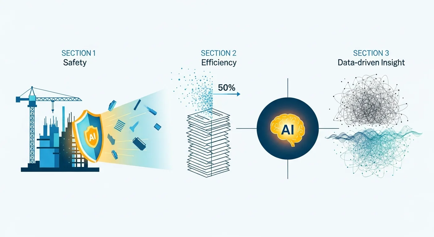 安全確保だけではない!事務作業50%削減などAIがもたらす3つのメリット