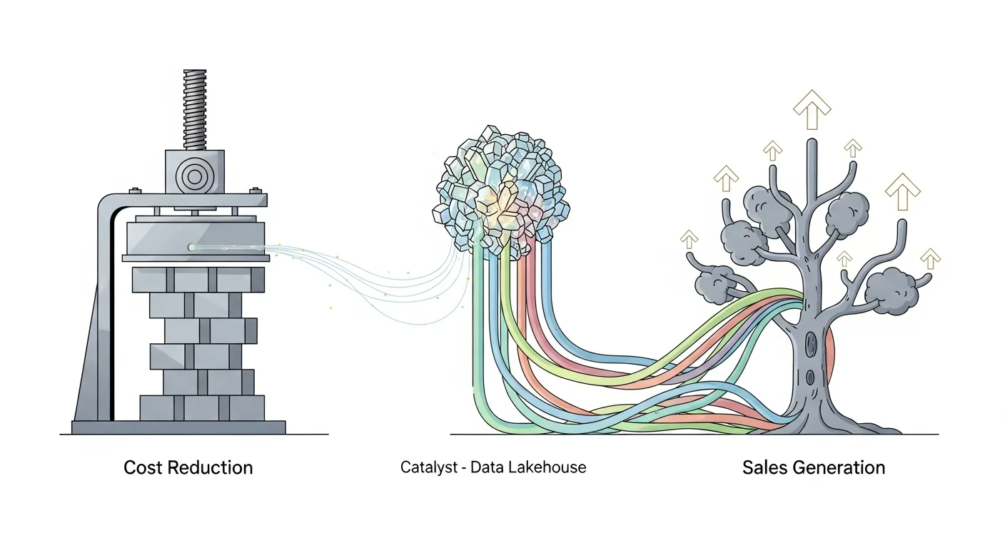 「コスト削減」から「売上創出」へ!データレイクハウスがもたらす事業成長