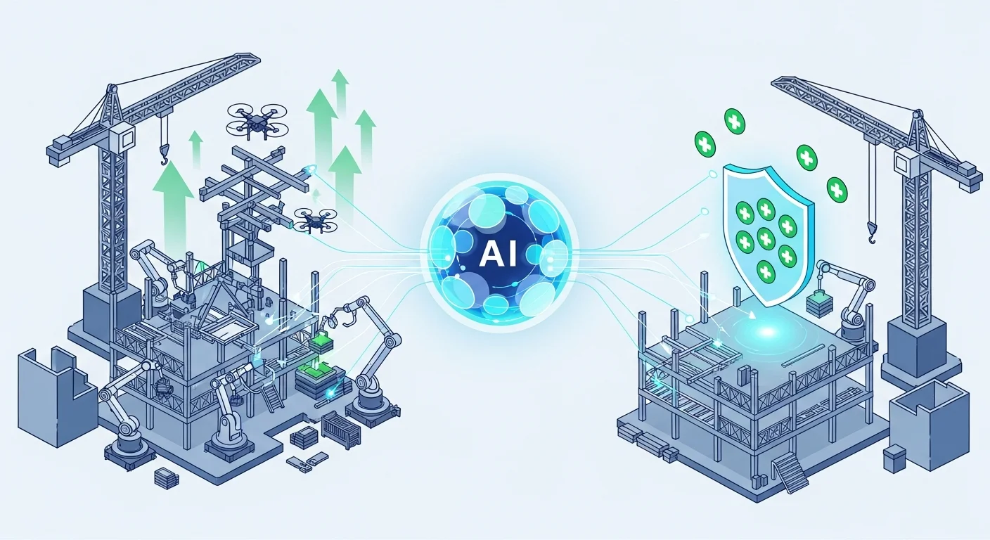 生産性向上と安全性強化!ゼネコンがAI導入で得られる主要メリット
