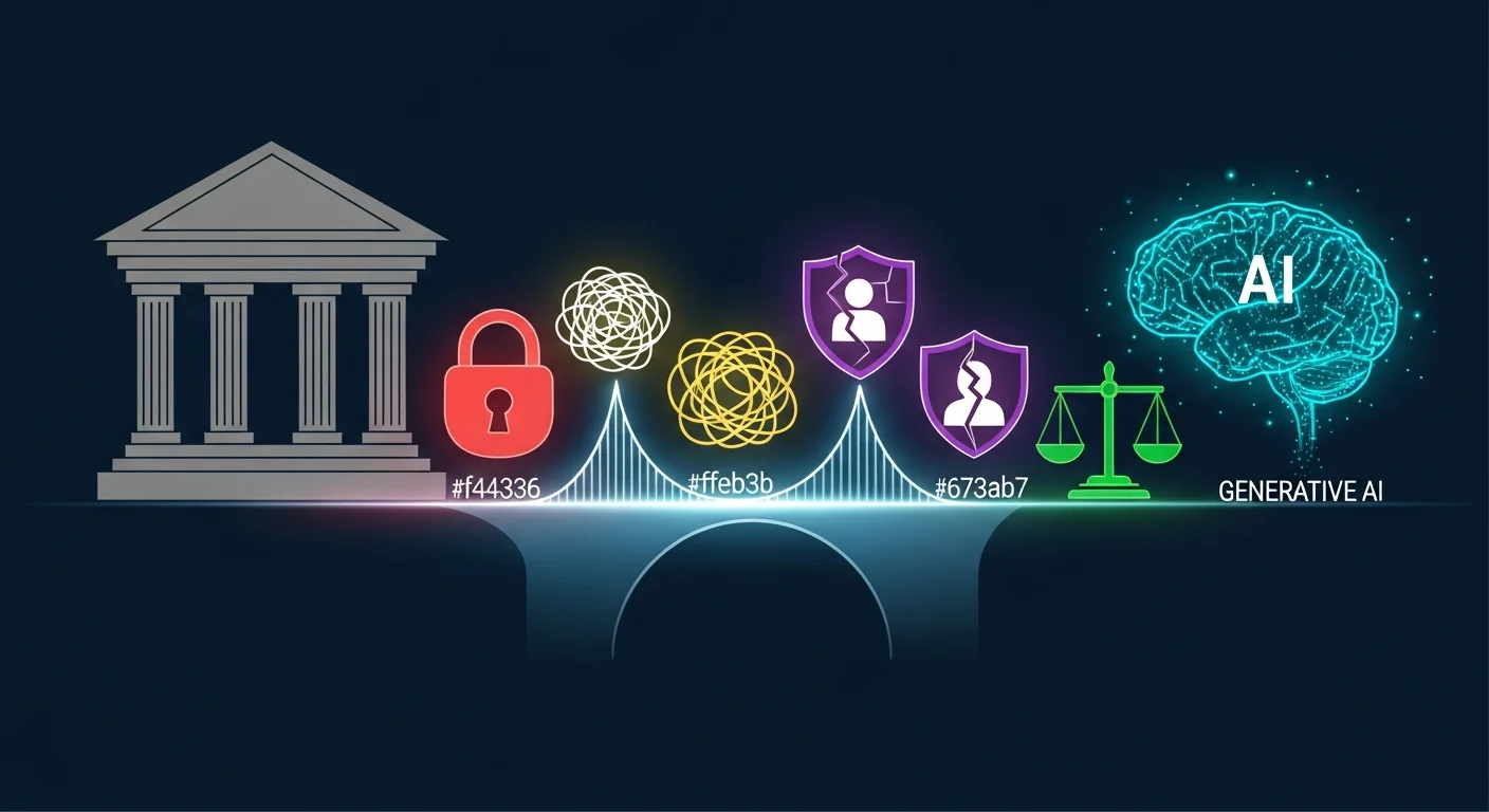 金融機関が生成AIを導入する際の課題と注意点