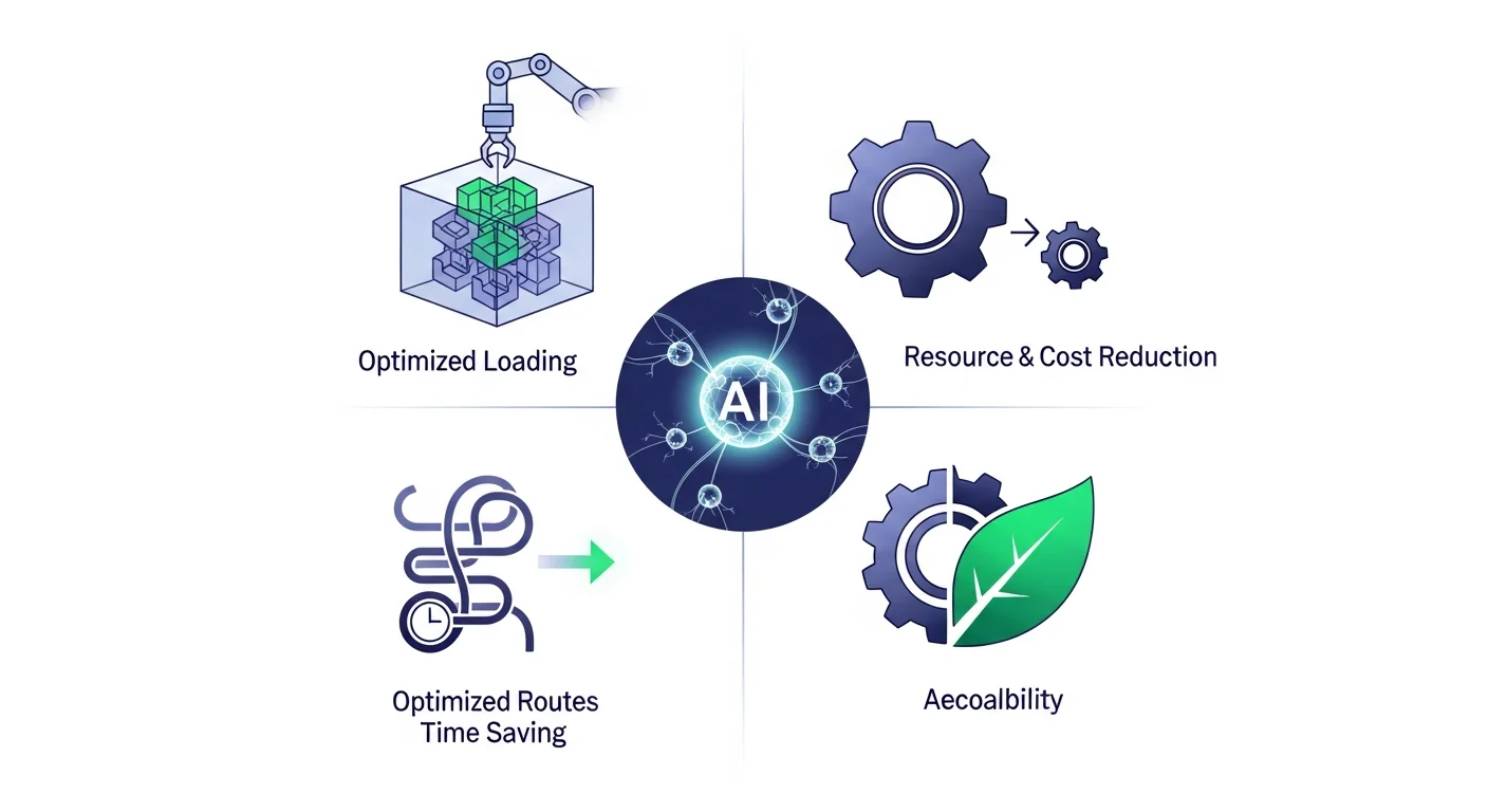 積載率向上だけじゃない!AI導入がもたらす4つの劇的なメリット