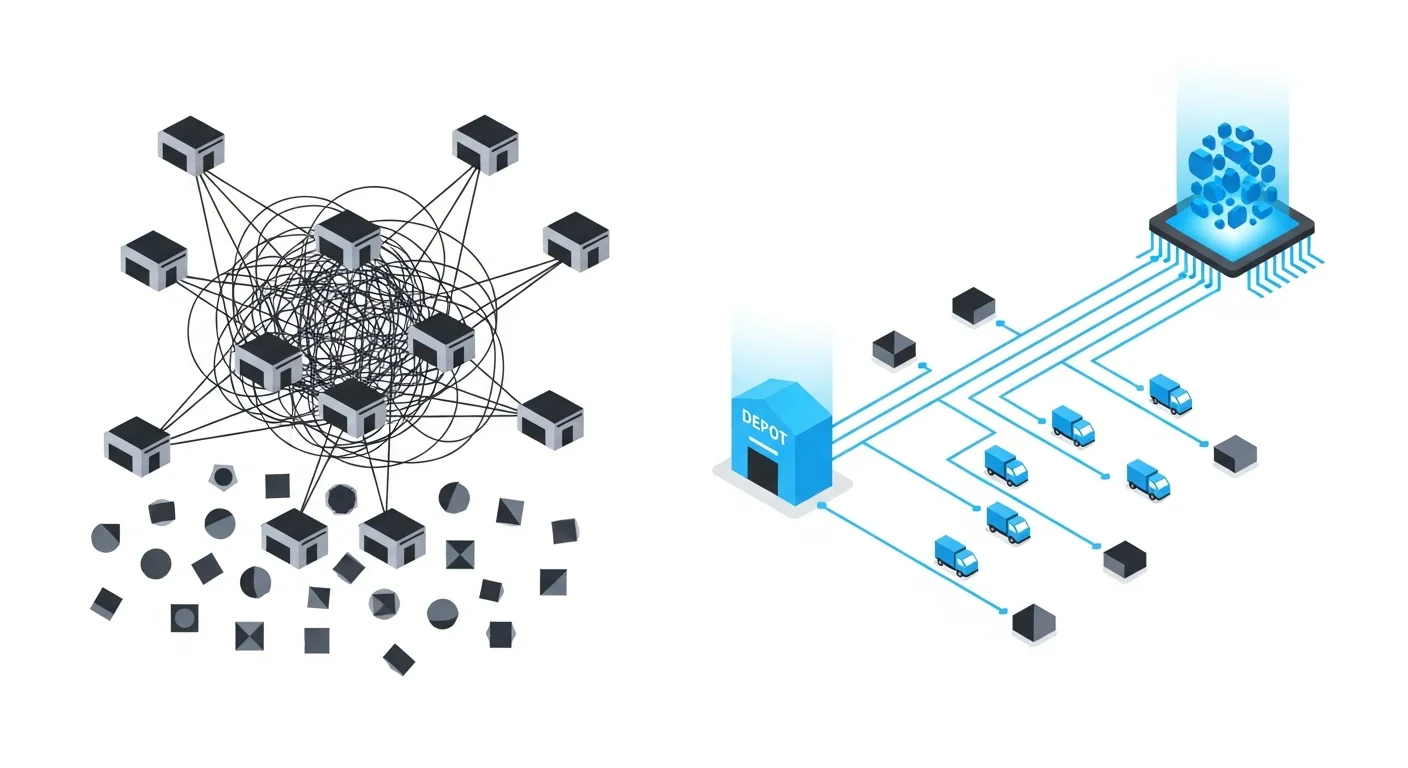 AIによるルート最適化とは？配車計画を自動化する仕組み