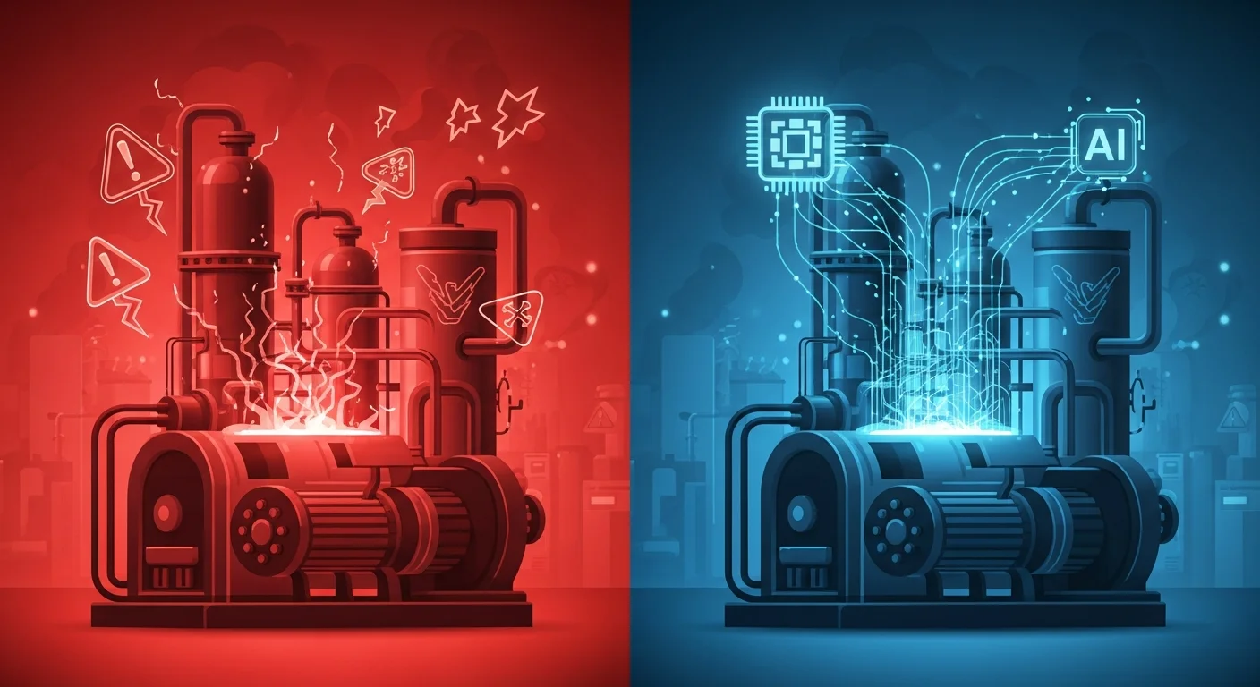 設備の突発停止を防ぐ！AI予知保全によるダウンタイムの最小化