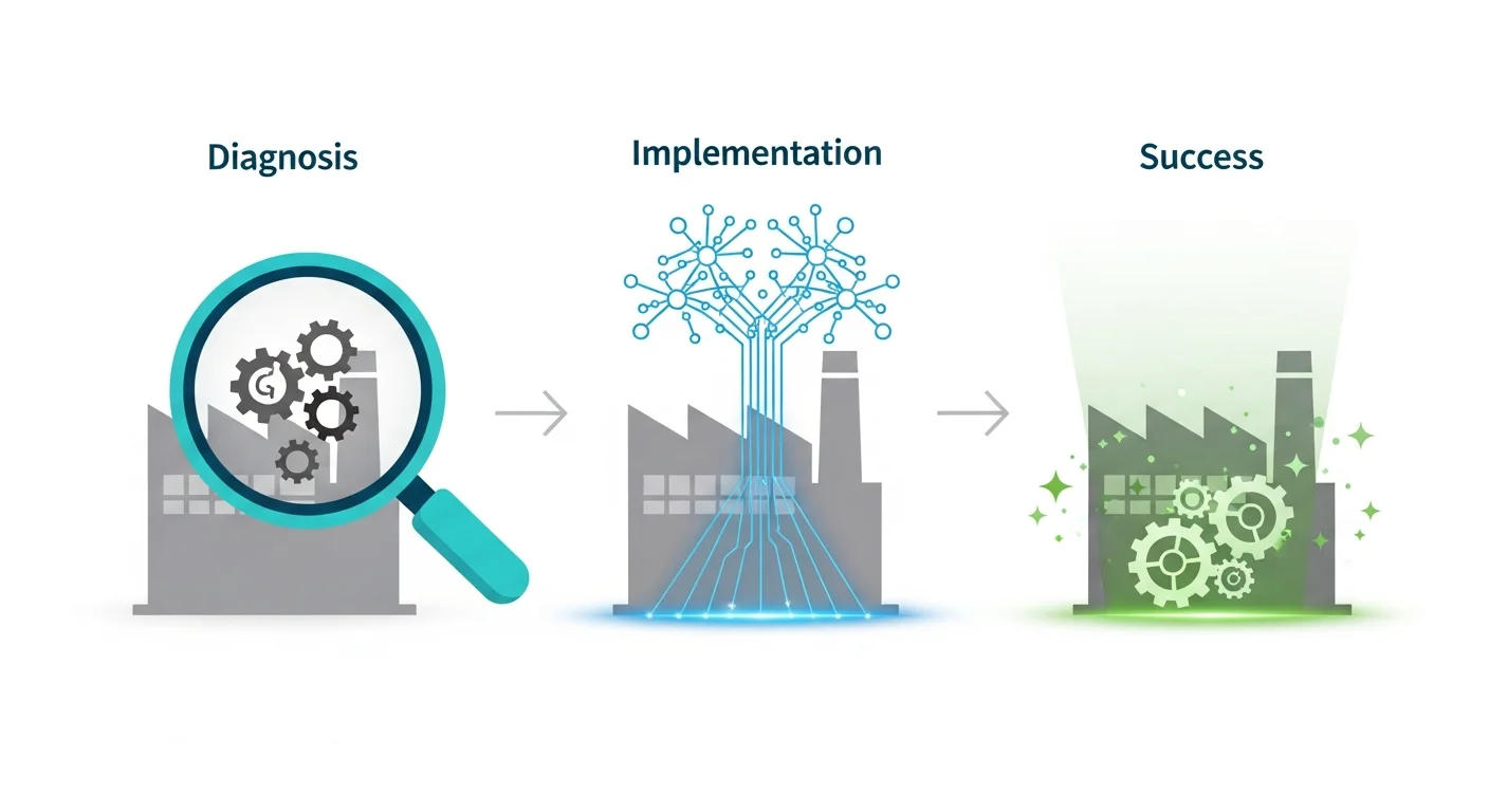 まずは無料診断から!失敗しないAI導入を成功させる3ステップ
